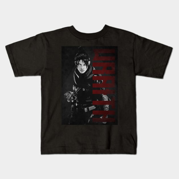 Wraith RED Kids T-Shirt by Beegeedoubleyou